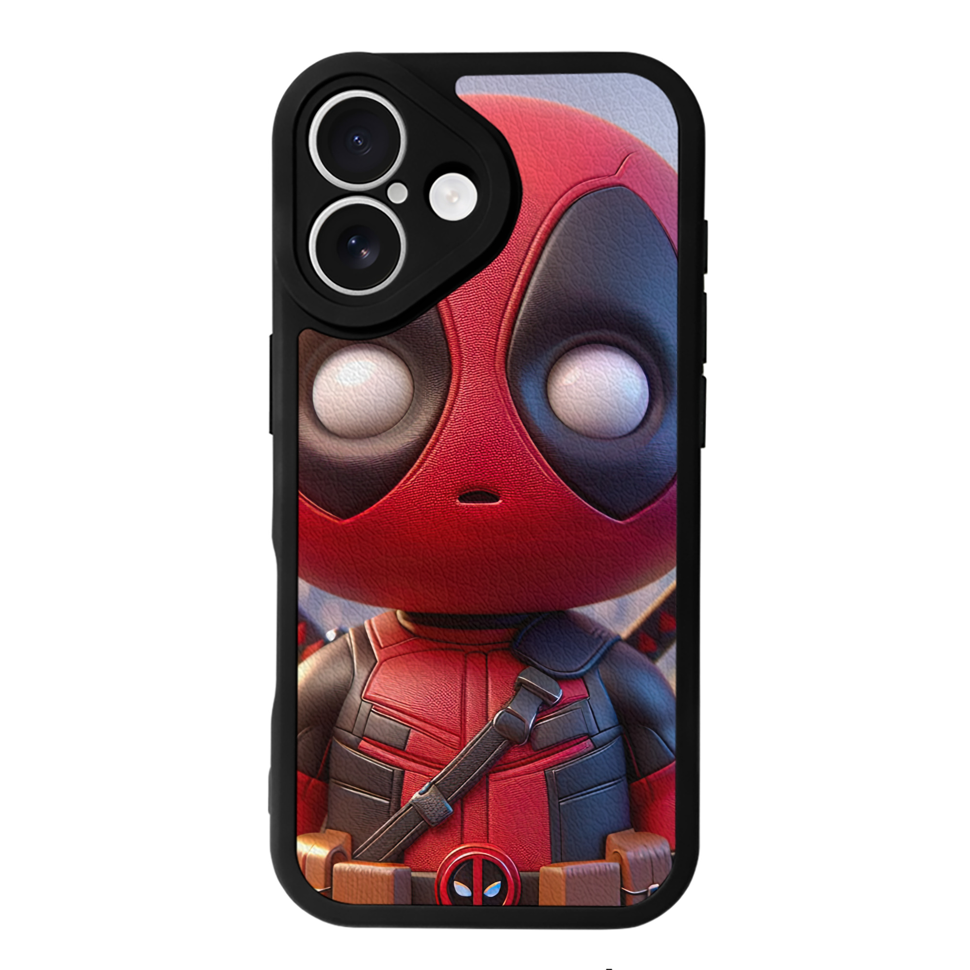 （画像用） Deadpool デッドプール 【iPhone 16シリーズ対応】シリコンスマホケース（レザー調） 材質：シリコン